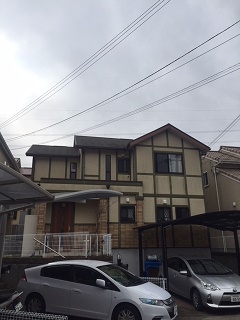 神戸市北区T様邸外壁前写真